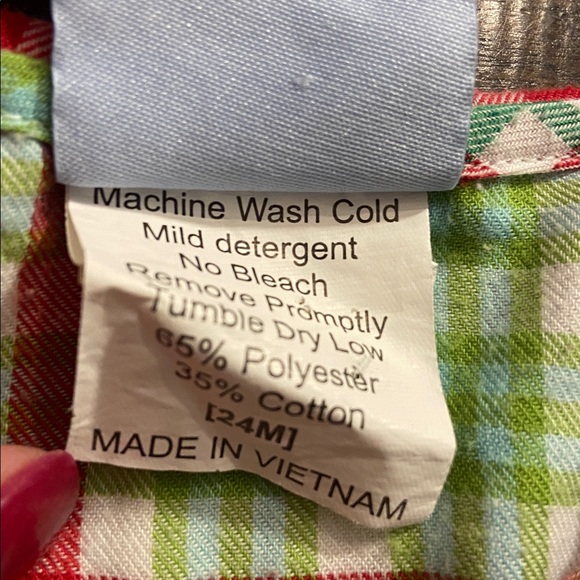 Three Sisters smocked Plaid Kids Pajamas with Ruffle Trim 24 months - Picture 4 of 10